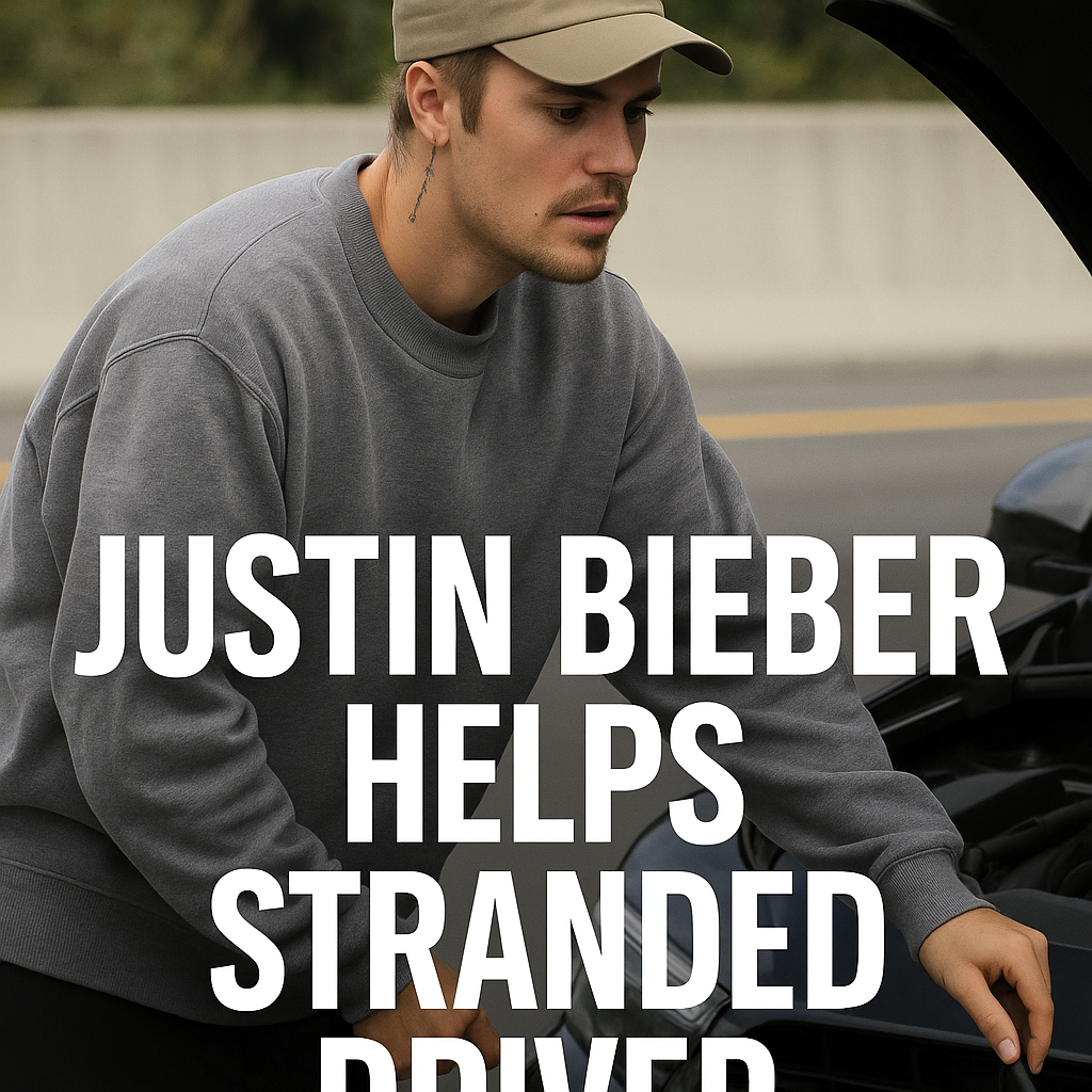Justin bieber helped driver