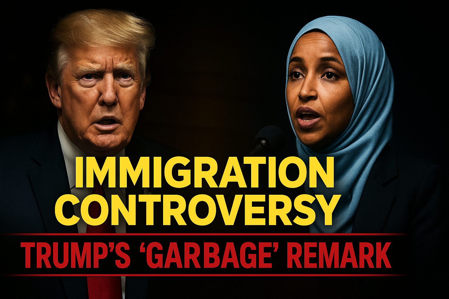 Trump denotes somalians as garbage